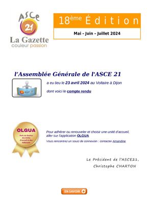 Calaméo - Gazette Asce21 Edition 18