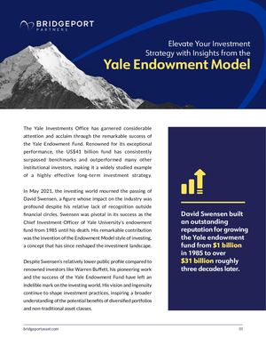 Bridgeport Partners Yale Endowment Model
