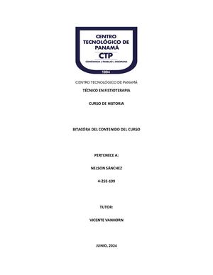 Bitacóra De Historia Final