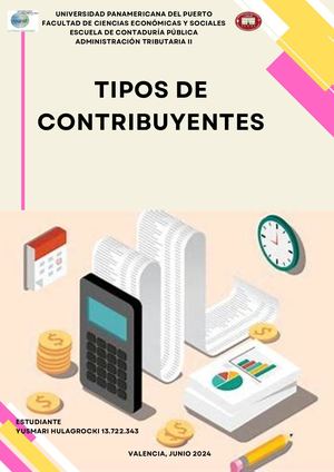Tipos De Contribuyentes
