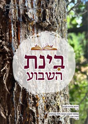 בינת השבוע גיליון 39 פרשת בהעלותך טו סיוון תשפ''ד