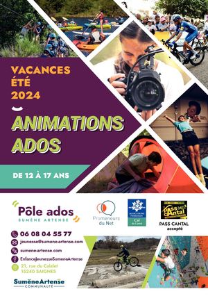Animations Ados Ete 2024