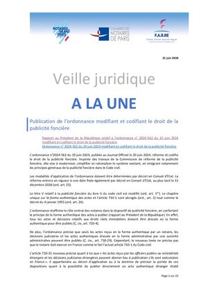 Veille Juridique N°23 (Juin 2024)
