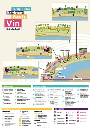Bordeaux Fête le Vin 2024 - Plan du festival