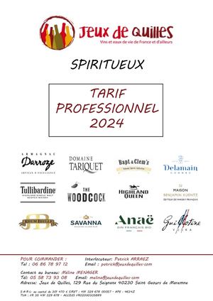 Catalogue Spiritueux Patrick