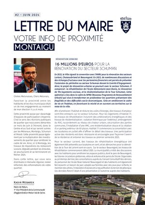 Lettre Du Maire #2 - Montaigu