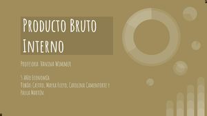 Producto Bruto Interno