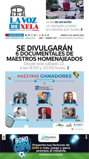 EDICIÓN DIGITAL #1807 del diario LA VOZ DE XELA