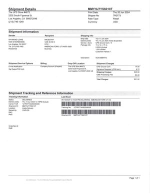 "Delivered" Ancestry Shipment,  And Doc. jpeg