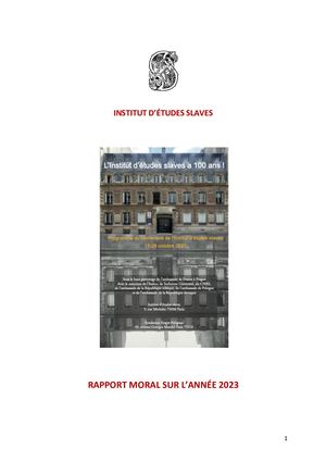 Rapport Moral Sur 2024