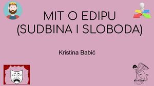 Mit O Edipu (Sudbina I Sloboda) Pptx