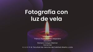 Fotografía Con Luz De Vela