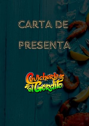 catalago de presentacion "Cebicheria el Gordito"