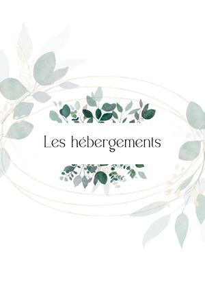 Hébergements - Mariage Alex & Kelly