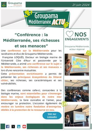 Actu Conférence La Méditerranée, Ses Richesses Et Ses Menaces 21062024
