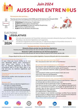 Aussonne Entre Nous Juin 2024