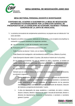 Acuerdo Mesa Negociación  PDI - Junio 2024