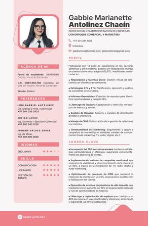 Gabbie Antolinez - Curriculum Vitae 2024