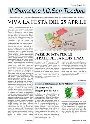 Il Giornalino I C San Teodoro Numero 3