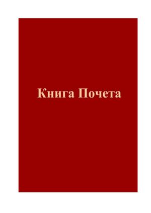 Книга Почета работников Городского Дворца детского и юношеского творчества г.Омска