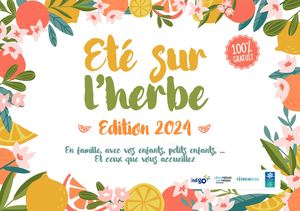 Calendrier été sur l'herbe