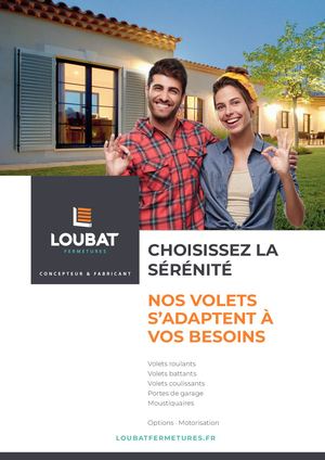 LOUBAT FERMETURES Catalogue Paticuliers Aout 2023