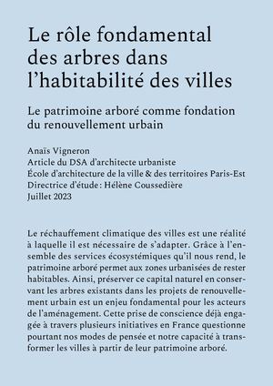 Anaïs Vigneron Article DSA 2023