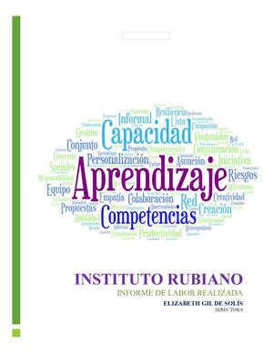 Informedel Quehacer Rubianista 1°trimestre 2024