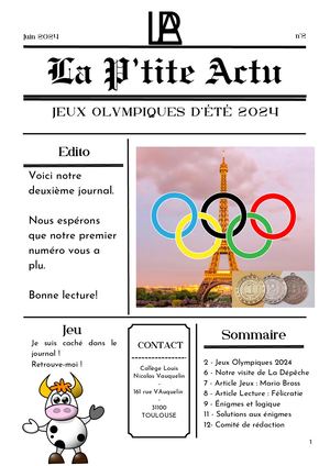 La P'tite Actu n°2