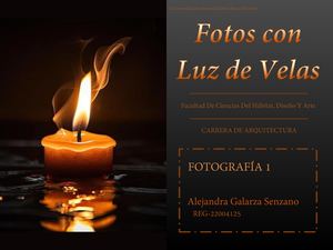 Fotografia Con Luz De Velas-Uagrm