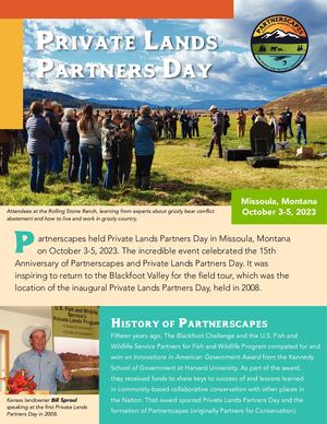 Private Lands Partners Day 2023 - Missoula, MT