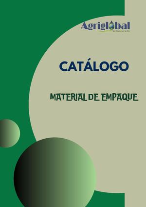 Catálogo De Material De Empaque