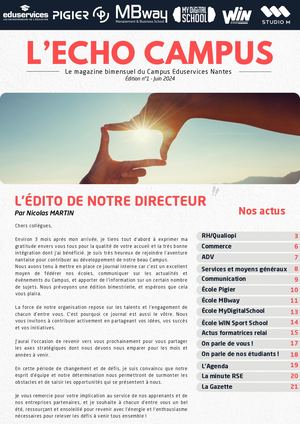 L'Echo Campus - Magazine Campus Eduservices Nantes - Juin 2024