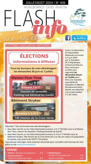Flash info n°406 juillet 2024