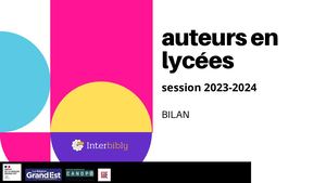 Auteurs en lycées_2023-2024_ Bilan