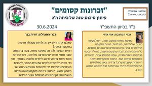 1עיתון סיום שנה