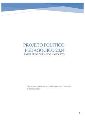PPP EMEB Professor Geraldo Hypólito 2024