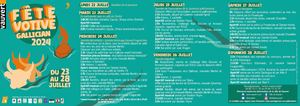 Programme fête votive Gallician 2024