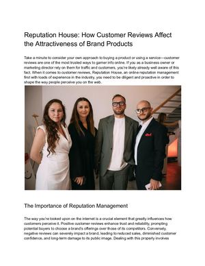 Reputation House: Mastering Online Reputation with Effective SERM Strategies