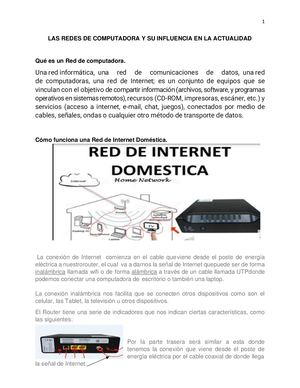 Las Redes De Computadoras