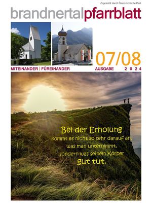 Pfarrblat Brandnertal Juli/August 2024