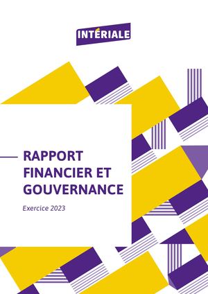 INTÉRIALE MUTUELLE RAPPORT FINANCIER ET GOUVERNANCE Exercice 2023