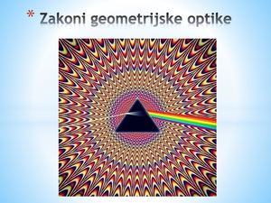 Zakoni Geometrijske Optike