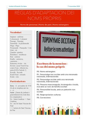 Reglas Noms Propres