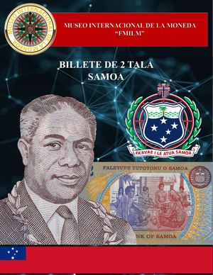 Billete De 2 Tala De La Samoa Museo Internacional De La Moneda