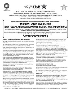 Single Blockable SOFA Instructions - IN021 100223