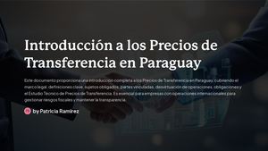 Introduccion A Los Precios De Transferencia En Paraguay