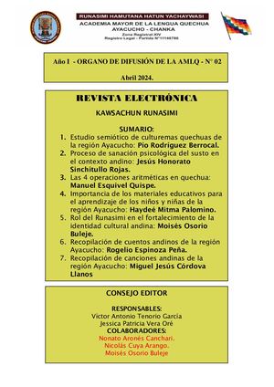 KAWSACHUN RUNASIMI- AÑO  I - JUNIO  2024