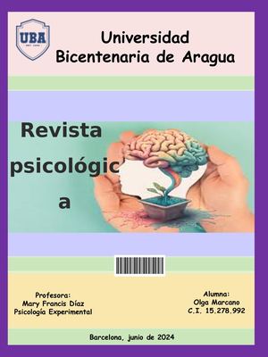 Revista Psicología Experimental