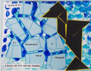 Le manchot a trop chaud